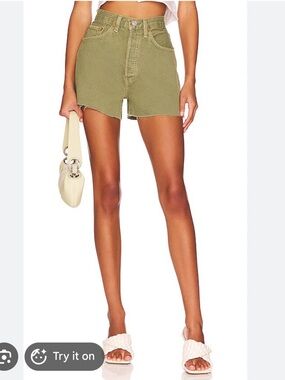 Re/Done Originals 50s Short in Washed Sage
